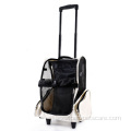 Breathable pet trolley backpack Teddy suitcase